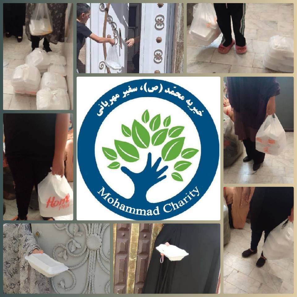 توزیع غذای گرم نذری